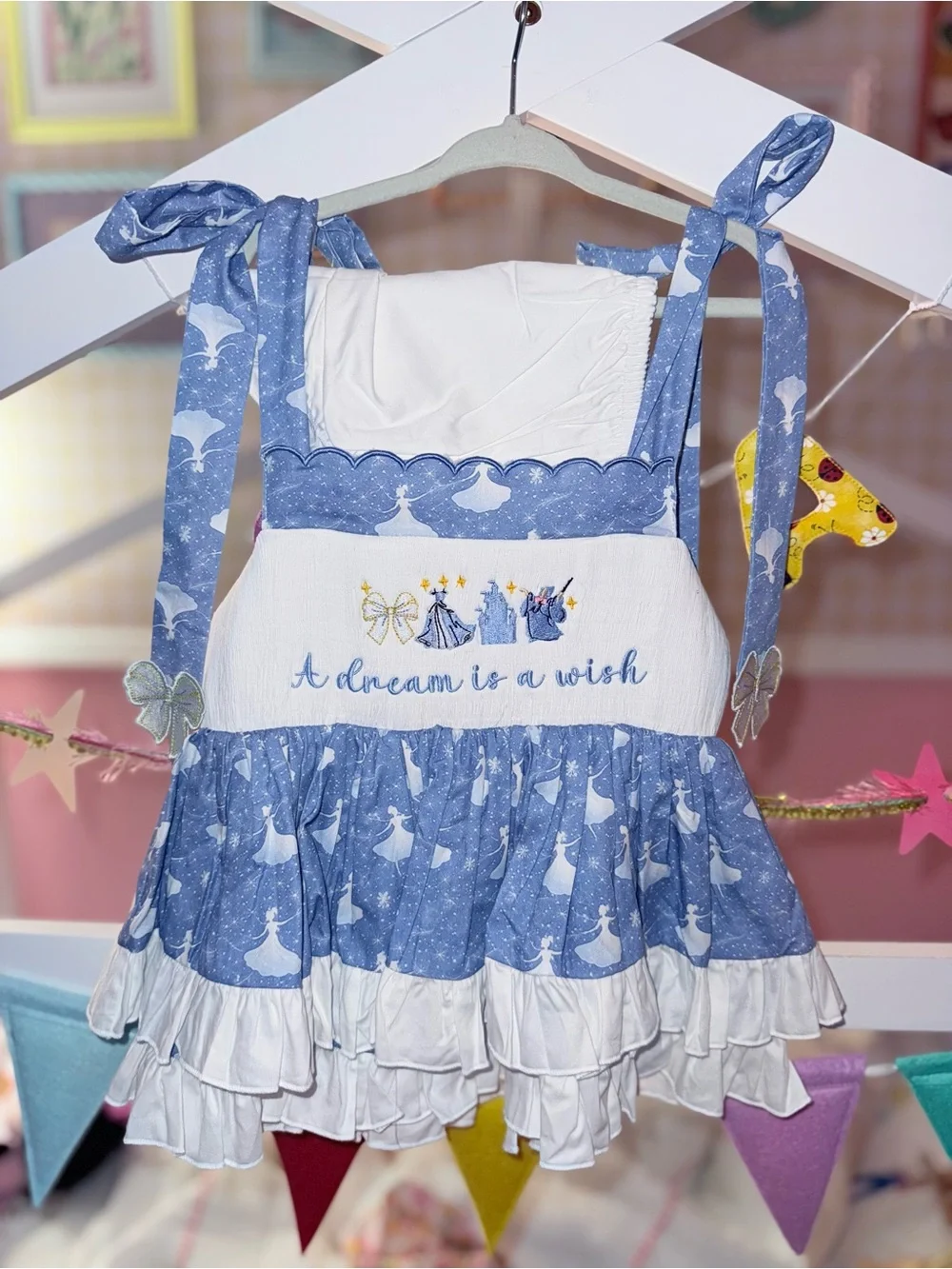 Princess Inspired Hand Smocked Bloomer Set